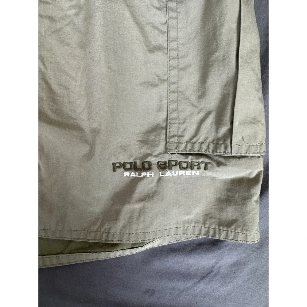 Polo Sport Ralph Lauren Cargo Shorts Men's Large‎ Light Green Belted 7
